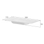 Раковина моноблок VOI 100см STONE FINISH LUNA 786-100-SF-L без отв.