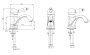 Смеситель для раковины Boheme Medici 301-MR-W