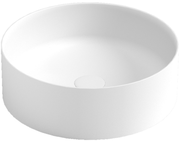 Раковина накладная Ø41,5 см ArmadiArt Sole Corian Slim 819-MW