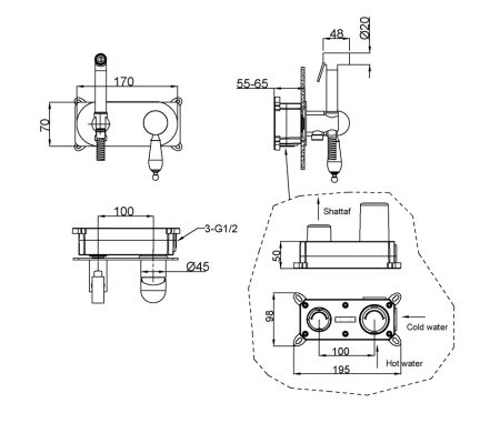 Гигиенический душ Boheme Imperiale 425-SW
