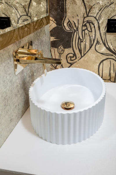 Раковина накладная 50 см ArmadiArt Canale 878-W