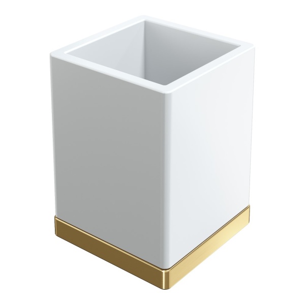 Стакан настольный Qubic Matt Gold 10961-MG