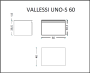 Тумба под столешницу 60 см ArmadiArt Vallessi Uno-S 897-060-D