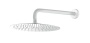 Верхний душ с кронштейном UNO Matt White 30cm  латунь 422-TOP-MW