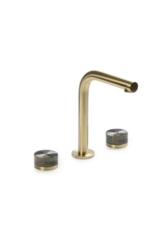 Смеситель из стены AURA на 3 отв. MATT GOLD STELLA GREEN 152-MG-ST-GREEN