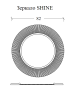 Зеркало Ø82 см ArmadiArt NeoArt Shine 528-G