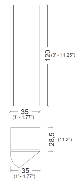 Пенал 35 см ArmadiArt Vallessi 836-W