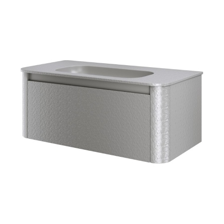 Тумба с раковиной VOI 100CM STONEFINISH LUNA (Комплект)