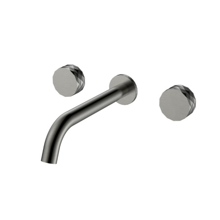 Смеситель из стены STICK DIAMOND на 3 отв. Gun Metal 152-2-GM.1