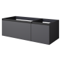 QUATRO 2 120см (80+40) тумба ANTHRACITE профиль ANTHRACITE с подсветкой 790-M2-120-A-A-LED