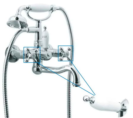 Смеситель для ванны Boheme Tradizionale 273-Ceramic