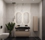 Зеркало с подсветкой 60х110 см ArmadiArt Modern 568-G-MDF