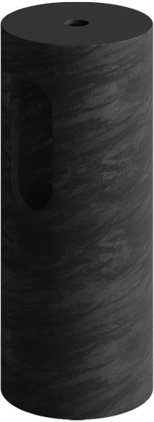 Пьедестал для раковины Ø30 см ArmadiArt Sole Corian 801-Base-Bwood