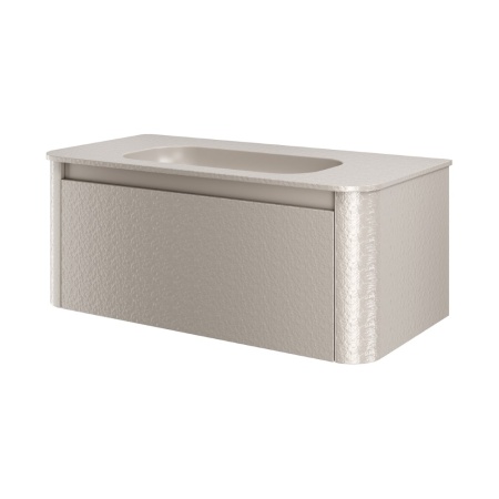 Тумба с раковиной VOI 100CM STONEFINISH CASHMERE (Комплект)