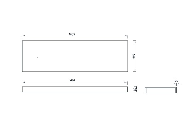 Столешница 140 см ArmadiArt Flat 869-140