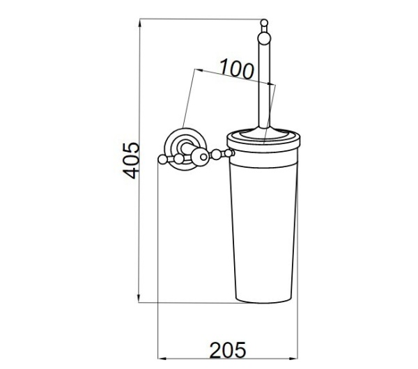 Туалетный ершик Boheme Barocco 10664