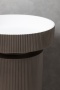 Раковина накладная Ø40 см ArmadiArt Sole Corian 801-R-D