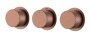 Смеситель встроенный STICK DIAMOND BRUSHED BRONZE 3-х проходной 124-3-BRB.1