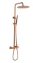 Стойка для душа со смесителем UNO COPPER BRUSHED без излива 468-2-CB