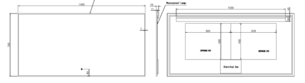 Зеркало с подсветкой и сенсорным управлением 140х70 см ArmadiArt Modern 543-140-MG