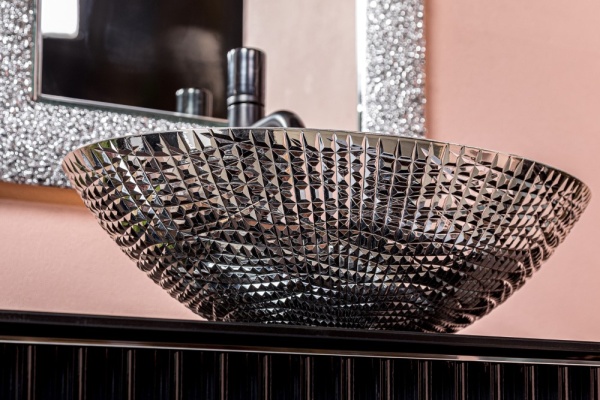 Раковина накладная хрустальная 51 см ArmadiArt NeoArt 815