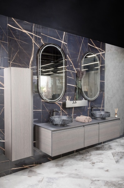 Раковина накладная Ø40 см ArmadiArt Sole Corian 801-NM