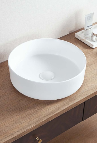 Раковина накладная Ø36 см ArmadiArt Vallessi 884-WG