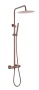 Стойка для душа с термостатом UNO COPPER BRUSHED без излива 468-T-2-CB