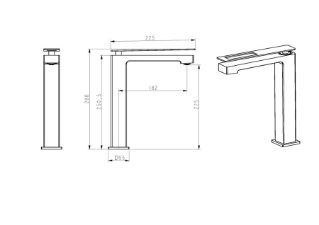 Смеситель для раковины Boheme Q 142-WUW.2