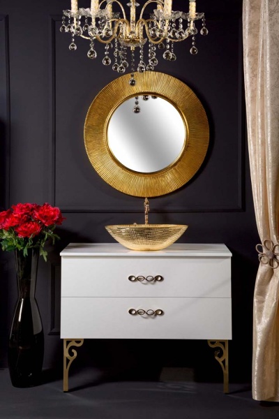 Зеркало Ø82 см ArmadiArt NeoArt Shine 528-G