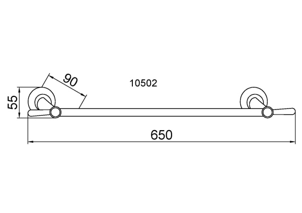 Держатель полотенец Boheme Chiaro 10502