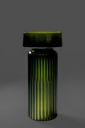 Раковина круглая, полиэфирная GLOW цвет OLIVE 810-G-OL