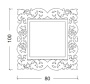 Зеркало с подсветкой 80х100 см ArmadiArt NeoArt Caprice 562