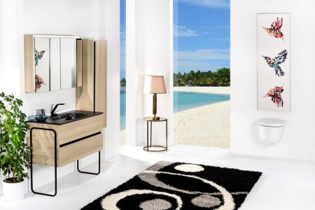 Зеркальный шкаф с подстветкой 80 см ArmadiArt Vallessi 547-L