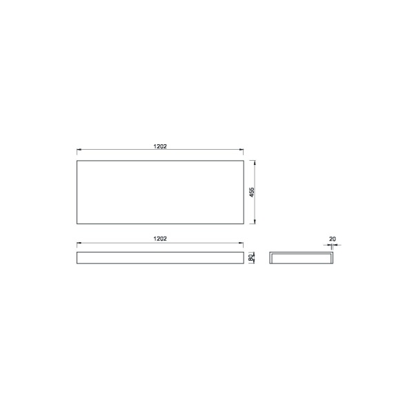 Столешница 120 см ArmadiArt Flat 869-120