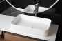 Раковина накладная 60 см ArmadiArt Corian Slim 879-60-MW