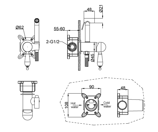 Гигиенический душ Boheme Imperiale 435-SW