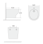Биде подвесное Boheme Fiore 978-BIDET-W