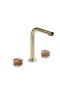 Смеситель из стены AURA на 3 отв. MATT GOLD STELLA AMBER 152-MG-ST-AMBER