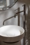 Раковина накладная Ø40 см ArmadiArt Sole Corian 801-R-D