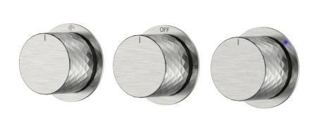 Смеситель встроенный STICK DIAMOND NICKEL BRUSH 3-х проходной 124-3-NB.1