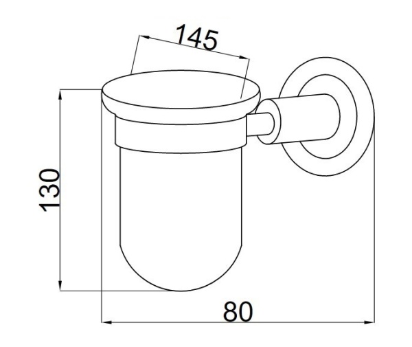 Стакан для зубных щеток Boheme Murano 10904-V-G