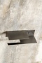 Держатель для туалетной бумаги c полкой Qubic Gun Metal 10721-2-GM