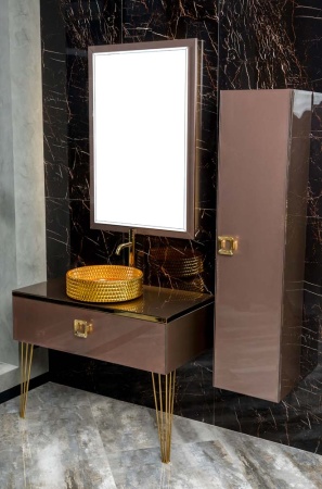 Столешница стеклянная 100 см ArmadiArt Lucido 853-100-PU