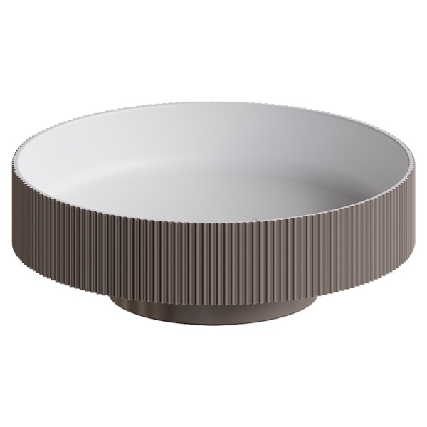 Раковина накладная Ø40 см ArmadiArt Sole Corian 801-R-D