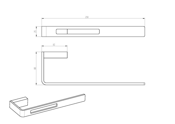Держатель полотенец Boheme Q 10945-NB