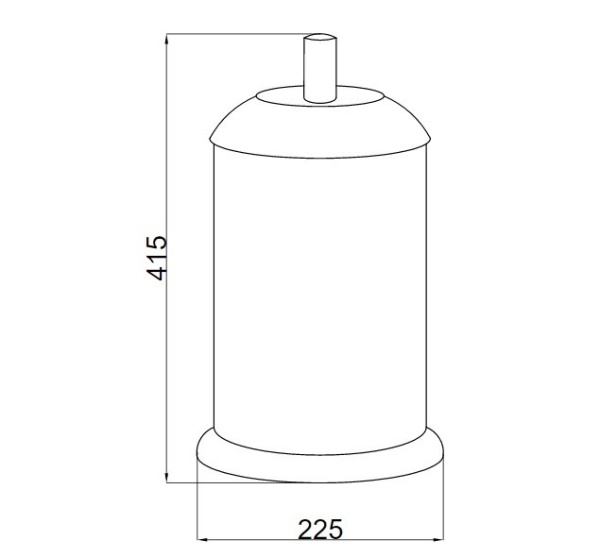 Ведро для мусора Boheme Murano 10914-B-BR