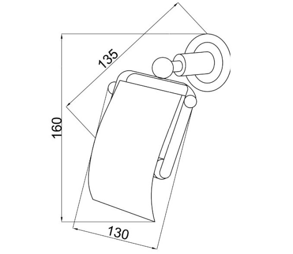 Держатель туалетной бумаги Boheme Murano 10901-B-BR