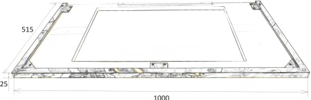Подстолье 100 см ArmadiArt Lucido 771-100-CR