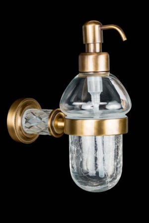 Дозатор жидкого мыла Boheme Murano Cristal 10912-CRST-BR